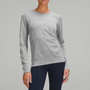 Lululemon Swiftly Relaxed Long-sleeve Shirt- Grey
